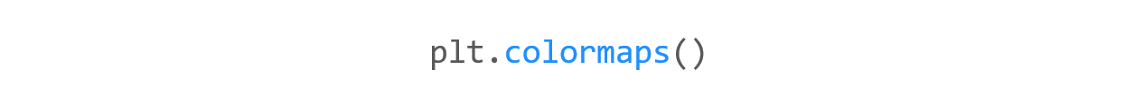 Matplotlib 컬러맵 설정하기 - 컬러맵 종류